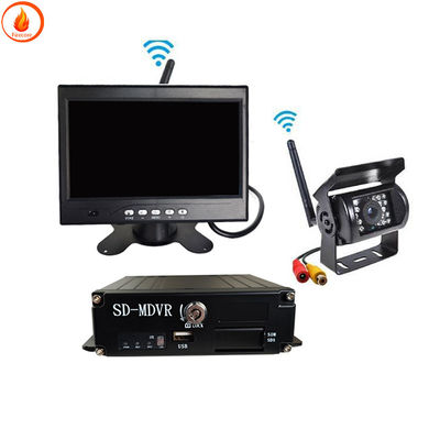 24V Kendaraan 4G WIFI Kamera Pemantauan Night Vision 7 Inch Display