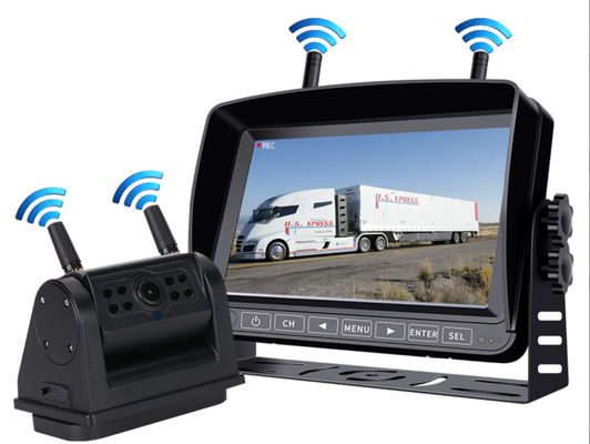 Wireless Backup Imaging Reverse Camera HD Combo 7-inch Screen Baterai dapat diisi ulang