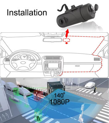 2MP 4G WIFI Remote Monitor Mini Dual Dashboard Camera DVR untuk Sepeda Motor dengan GPS ADAS DMS BSD